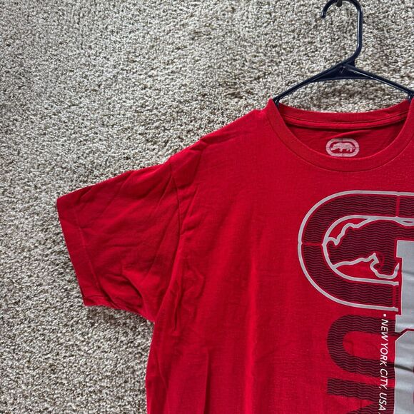 Vintage ECKO UNLTD Shirt Mens Large Red Short Sleeve Cotton Casual Y2K Adult - Picture 5 of 12